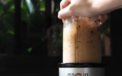 frappe de cafe bajo en calorias paso1