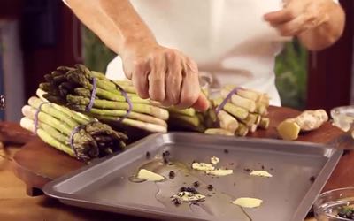 asparagus vinaigrette step1