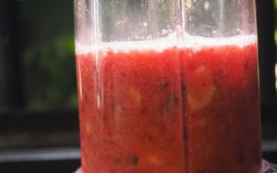 banana berry smoothie step2